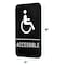 Alpine Industries ADA Handicap Accessible Sign with Braille, Black/White, ADA Compliant, 6x9, PK10 ALPSGN-39-10pk - alternate 4